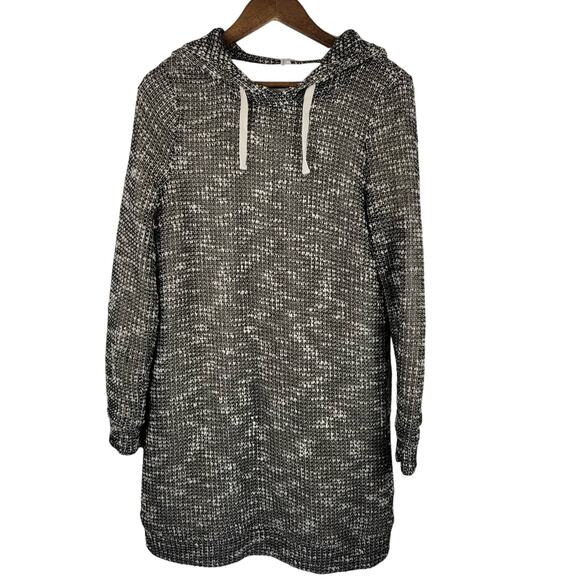 Fabletics Yukon Gray White Hooded Sweater Athletic Athleisure Pickleball Dress M - Picture 4 of 7